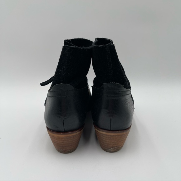 Frye and Co. Women's 10 Black Suede & Leather Rubie Zip Ankle Boots Western - Picture 3 of 14